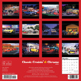 Classic Cruisin' & Chrome 2024 12" x 12" Wall Calendar