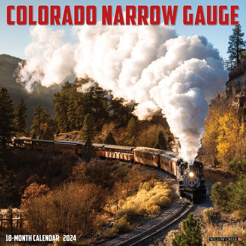 Colorado Narrow Gauge Railroads 2024 12" x 12" Wall Calendar