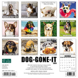 Dog-Gone-It 2024 12" x 12" Wall Calendar