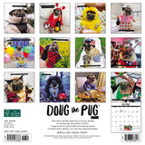 Doug the Pug 2024 12" x 12" Wall Calendar