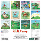 Golf Crazy by Gary Patterson 2024 12" x 12" Wall Calendar