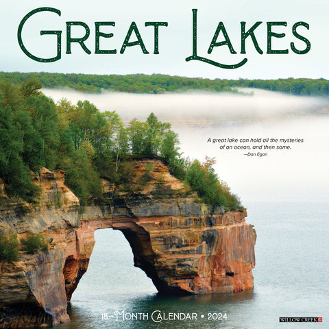 Great Lakes 2024 12" x 12" Wall Calendar