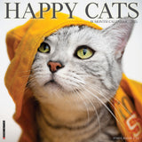 Happy Cats 2024 12" x 12" Wall Calendar