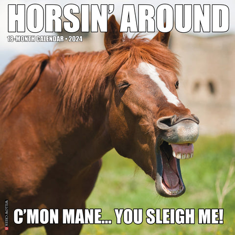 Horsin’ Around 2024 12" x 12" Wall Calendar