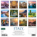 Italy 2024 12" x 12" Wall Calendar