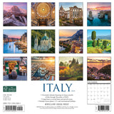 Italy 2024 12" x 12" Wall Calendar