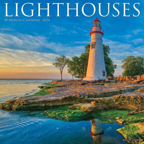 Lighthouses 2024 12" x 12" Wall Calendar