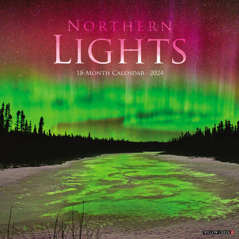 Northern Lights 2024 12" x 12" Wall Calendar