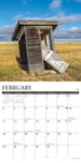 Outhouses 2024 12" x 12" Wall Calendar