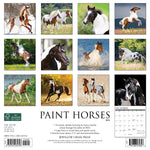 Paint Horses 2024 12" x 12" Wall Calendar