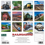 Railroading 2024 12" x 12" Wall Calendar