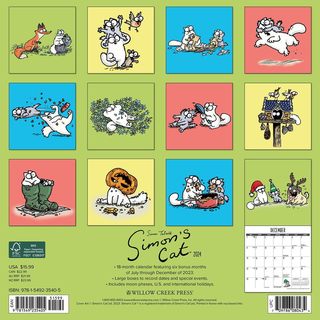 Simon's Cat 2023 Wall Calendar (Other) 