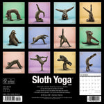 Sloth Yoga 2024 12" x 12" Wall Calendar
