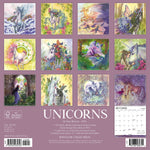 Unicorns by Sara Burrier (art) 2024 12" x 12" Wall Calendar