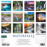 Waterfalls 2024 12" x 12" Wall Calendar