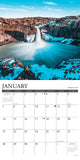 Waterfalls 2024 12" x 12" Wall Calendar