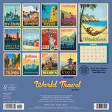 World Travel 2024 12" x 12" Wall Calendar