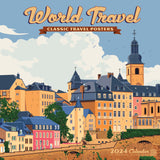 World Travel 2024 12" x 12" Wall Calendar