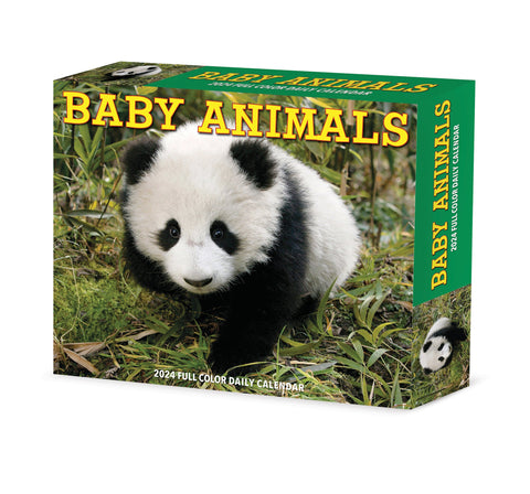 Baby Animals 2024 6.2" x 5.4" Box Calendar