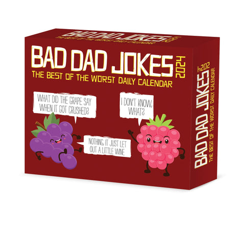 Bad Dad Jokes 2024 6.2" x 5.4" Box Calendar