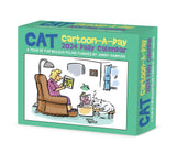 Cat Cartoon-A-Day by Jonny Hawkins 2024 6.2" x 5.4" Box Calendar