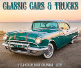 Classic Cars & Trucks 2024 6.2" x 5.4" Box Calendar