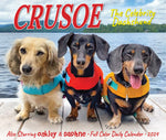 Crusoe the Celebrity Dachshund 2024 6.2" x 5.4" Box Calendar