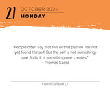 Dare Greatly 2024 6.2" x 5.4" Box Calendar