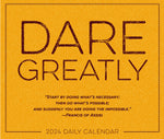 Dare Greatly 2024 6.2" x 5.4" Box Calendar