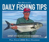 Ken Schultz's Daily Fishing Tips 2024 6.2" x 5.4" Box Calendar