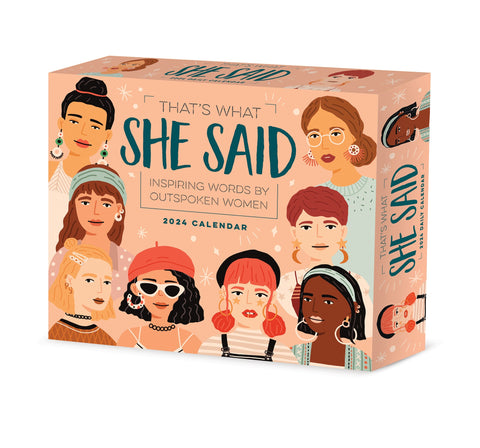 That's What She Said 2024 6.2" x 5.4" Box Calendar