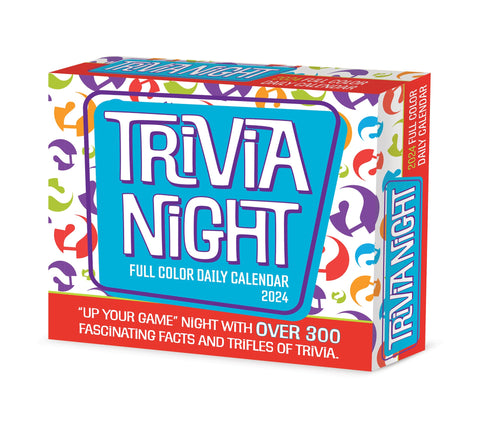 Trivia Night 2024 6.2" x 5.4" Box Calendar