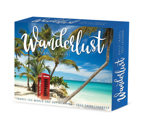 Wanderlust 2024 6.2" x 5.4" Box Calendar