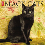 Just Black Cats 2024 7" x 7" Mini Wall Calendar
