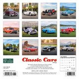 Classic Cars 2024 7" x 7" Mini Wall Calendar