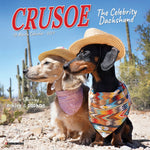 Crusoe the Celebrity Dachshund 2024 7" x 7" Mini Wall Calendar