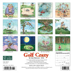 Golf Crazy by Gary Patterson 2024 7" x 7" Mini Wall Calendar