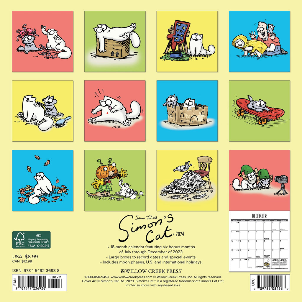 Simon's Cat 2023 Wall Calendar (Other) 