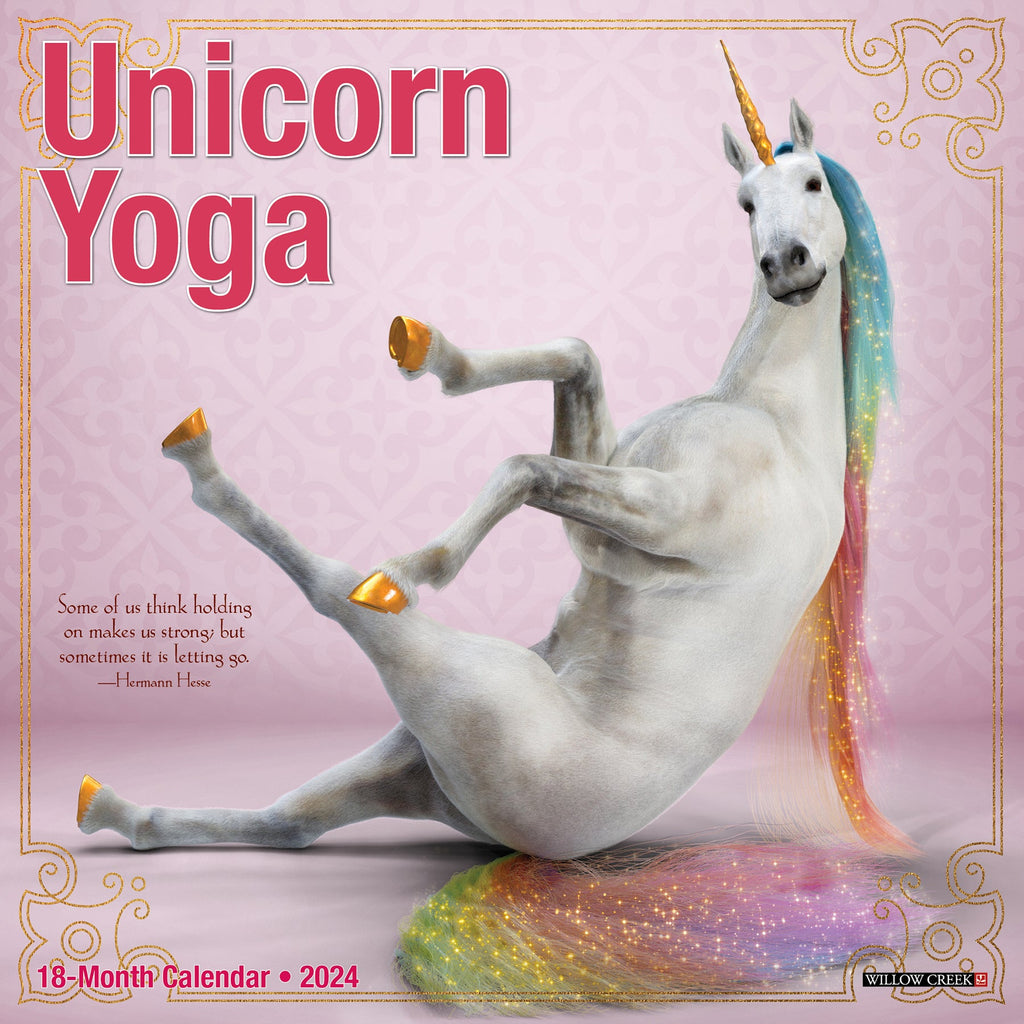 Unicorn Yoga 2024 Mini Wall Calendar – Willow Creek Press