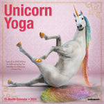 Unicorn Yoga 2024 7" x 7" Mini Wall Calendar