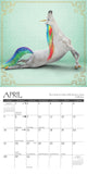 Unicorn Yoga 2024 7" x 7" Mini Wall Calendar