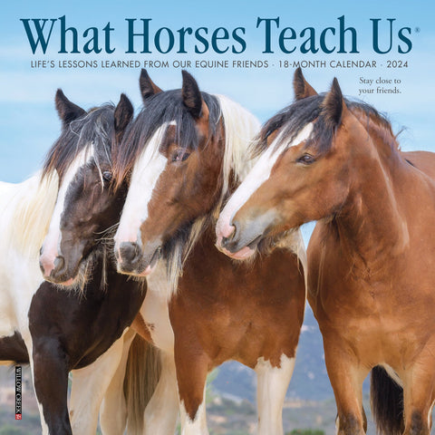 What Horses Teach Us 2024 7" x 7" Mini Wall Calendar