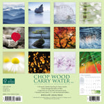 Chop Wood, Carry Water 2024 12" x 12" Wall Calendar