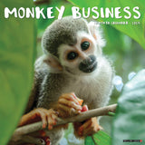 Monkey Business 2024 12" x 12" Wall Calendar