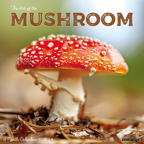 Mushroom (The Art of the) 2024 12" x 12" Wall Calendar