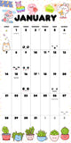 Kawaii 2024 12" x 12" Wall Calendar