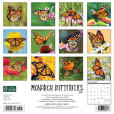 Monarch Butterflies 2024 12" x 12" Wall Calendar