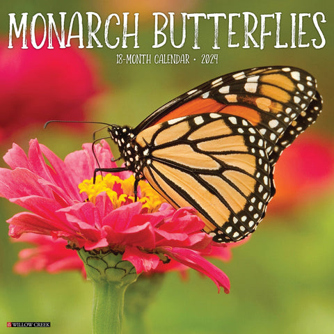 Monarch Butterflies 2024 12" x 12" Wall Calendar