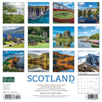 Scotland 2024 12" x 12" Wall Calendar