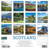Scotland 2024 12" x 12" Wall Calendar